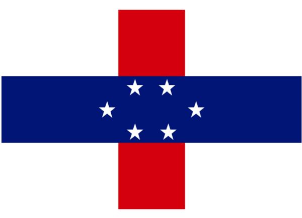 Netherlands Antilles Courtesy Flag Polyester 45 x 30cm
