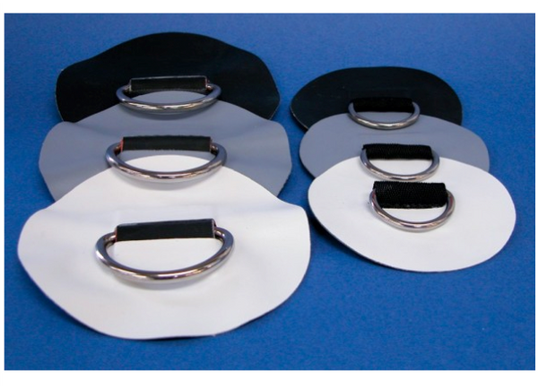 Hypalon Circular Towing/Lifting Patch 100mm with 25mm Eye - 4 Colours