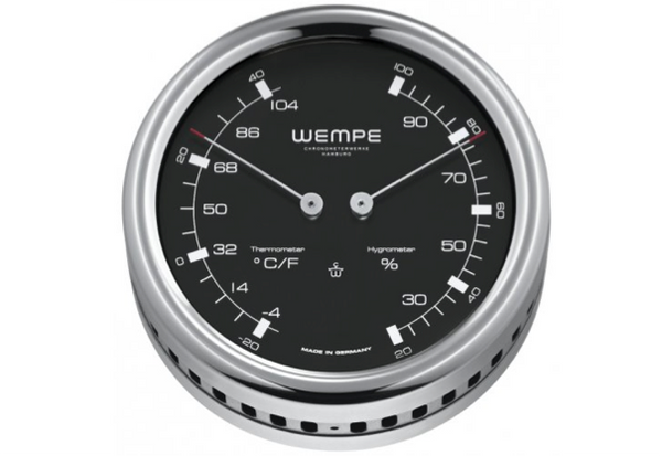 Wempe Pilot III Series Thermometer/Hygrometer Combination 100mm