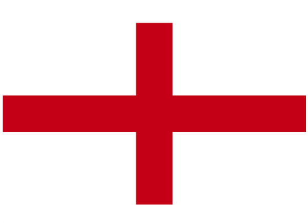 St George Courtesy Flag Polyester 45 x 30cm