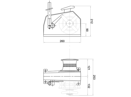 Italwinch Giglio Manual Windlass 6/8/10mm Chain