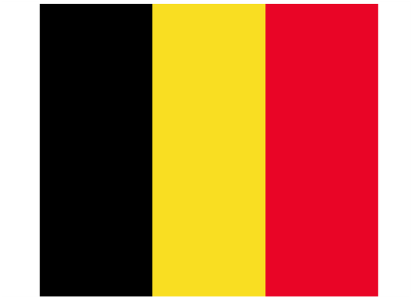Belgium Courtesy Flag Polyester 45 x 30cm