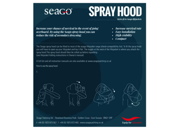 Seago Lifejacket Spray Hood