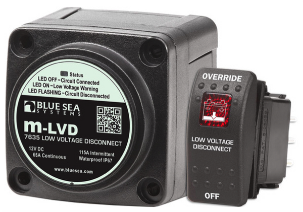 Blue Sea M-LVD Low Voltage Disconnect 65A 12V
