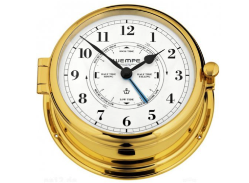 Wempe Admiral II Series Tide Clock 185mm - Brass Case