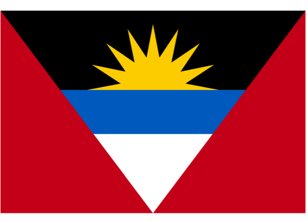 Antigua & Barbuda Courtesy Flag Polyester 45 x 30cms