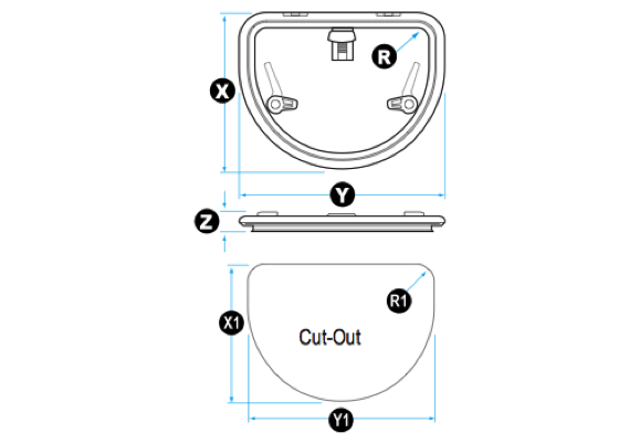 Lewmar Low Profile D-Hatch