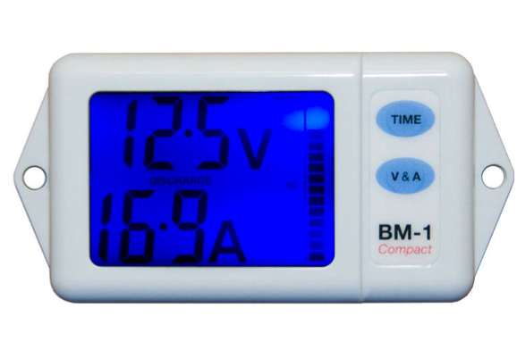NASA Marine BM-COMPACT Battery Monitor 12 or 24VDC - White