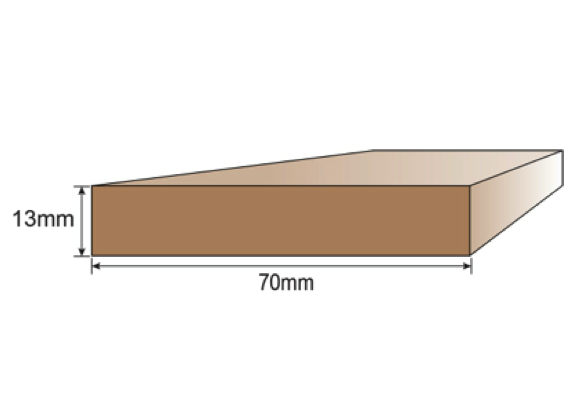 Dek King Capping 70mm x 13mm x 4 metres