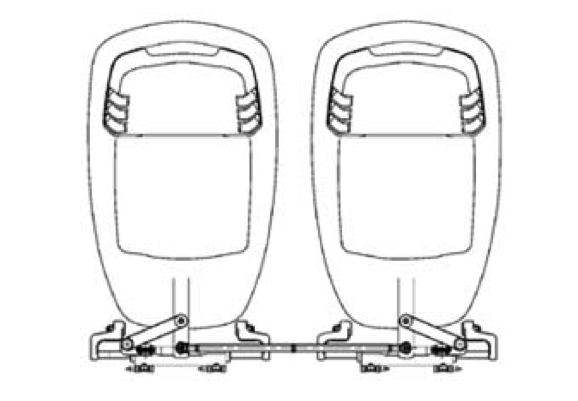 Ultraflex A92 Tie Bars for Twin Outboard Engines