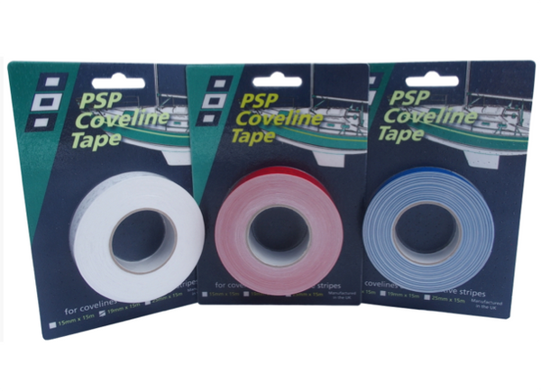 PSP Coveline / Boat Stripe - 25mm x 50m - Various Colours