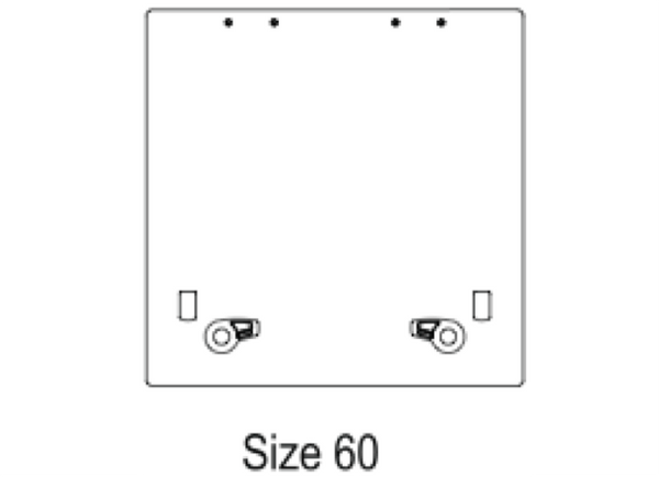Lewmar Size 60 Flush Mount Hatch - Grey/Black/White