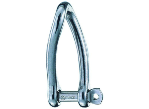 Wichard Stainless Steel Self-Locking Twisted Shackle - All Sizes