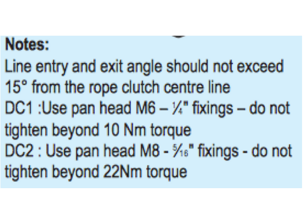 Lewmar DC1 Rope Clutch Single - 3 Rope Size Options