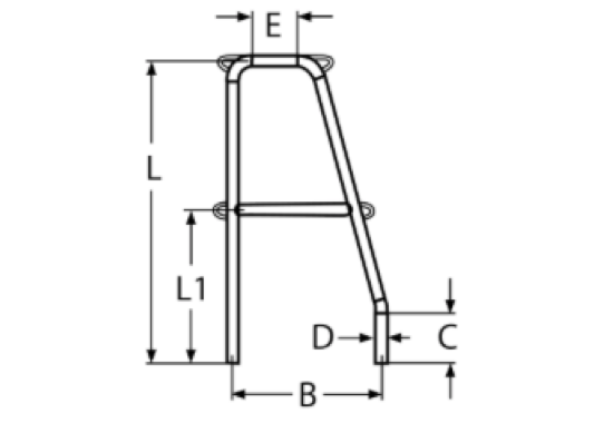 Allen Standard Stainless Steel Gate Stanchions - 2 Sizes