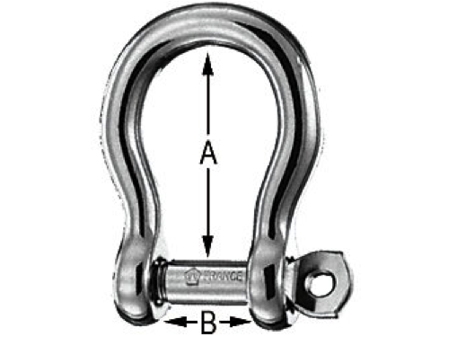 Wichard Stainless Steel Captive Pin Bow Shackle