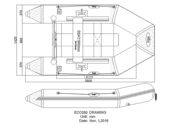 Seago 260 SL Slatted Floor Solid Transom Inflatable Boat - Late June Delivery