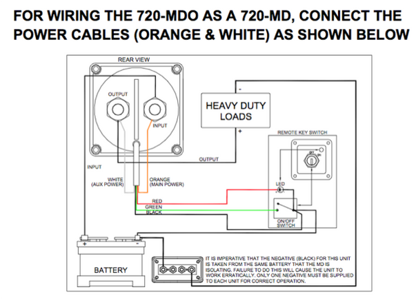 BEP 720-MDO Remote Operation Battery Switch - 500 Amp Continuous