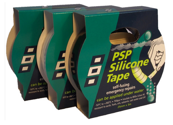 PSP Silicone Tape - 25mm x 3m - 3 Colours
