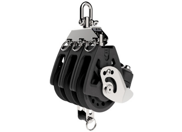 Lewmar Synchro Triple Becket & Cam Block - Black - 3 Sizes