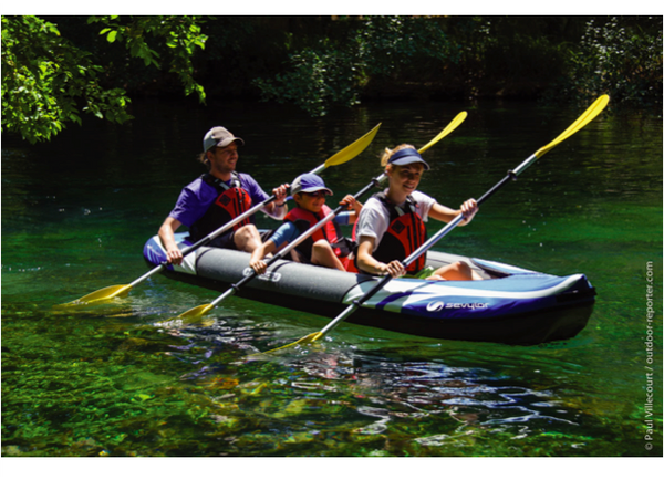 Sevylor Hudson Inflatable Kayak - 2024 Model - 2 + 1 Pesons