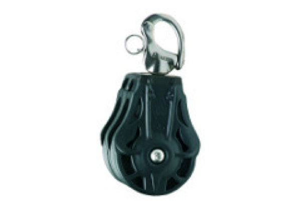 Wichard 45mm Double Block with Swivel Snap Shackle - Plain or Ball Bearing
