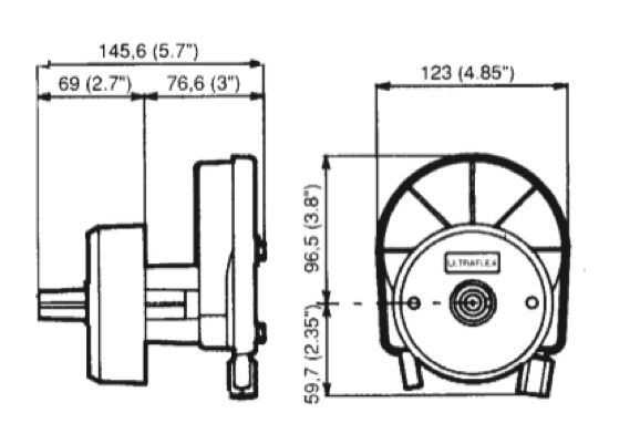 Ultraflex T67 Steering Helm with Bezel up to 55HP
