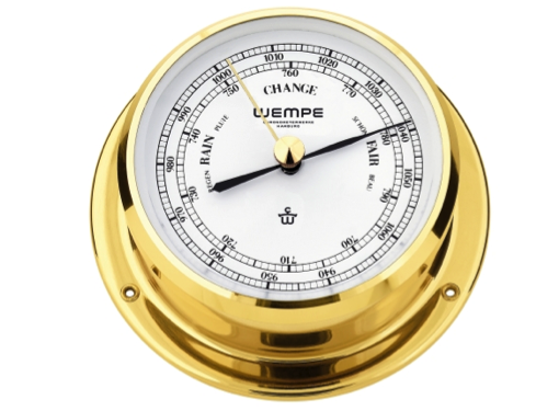 Wempe Skiff Series Barometer 110mm - Brass Case