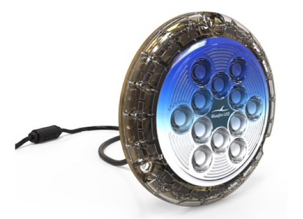 BlueFin Piranha P24 + P24 Dual Colour Surface Mounted LED Underwater Boat Lights 12/24V - 5 Colours