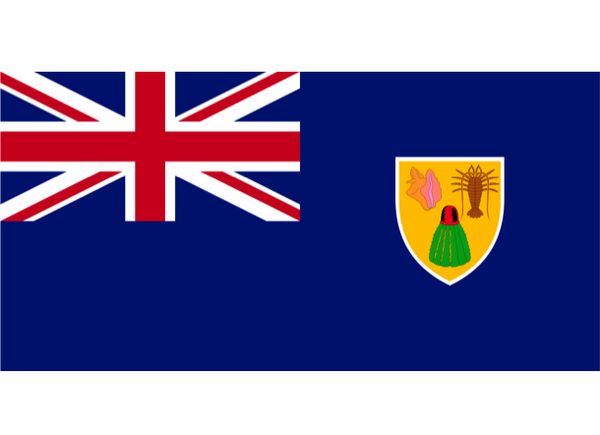 Turks & Caicos Courtesy Flag Polyester 45 x 30cm