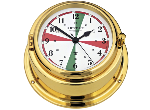 Wempe Bremen II Series Radio Room Clock 150mm - Brass