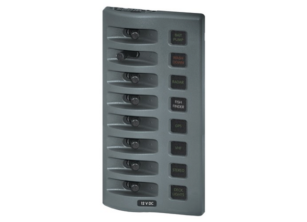 Blue Sea Weatherdeck Waterproof Switch Panel - 4, 6 or 8 Way