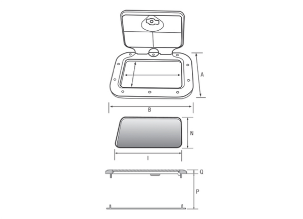 Nuova Rade Euro 2 Hatch 48 x 48cm