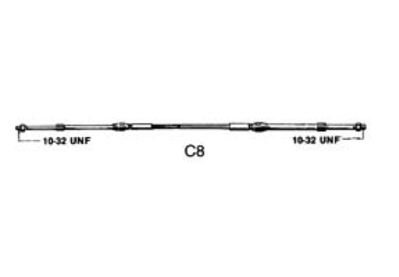 Ultraflex C8 (33C) Inboard or Outboard Engine Control Cables