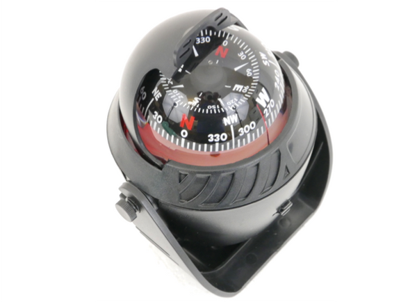 Illuminated Magnetic Navigation Compass – Black - Large