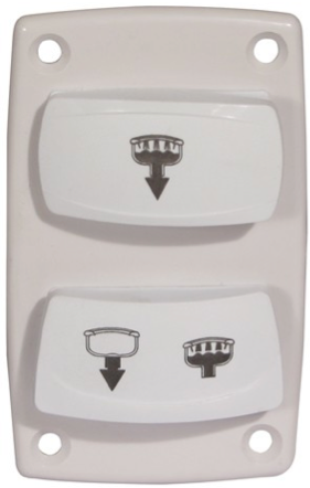 Ocean Toilet Control Panel Silent Rocker Switch