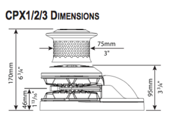 Lewmar CPX Go Vertical Windlass Gypsy Only - Complete Kits - 4 Models