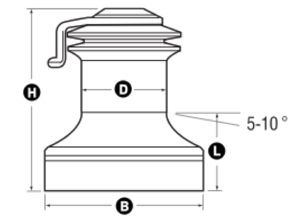 Lewmar Ocean Self Tailing Chrome Winches - 6 Sizes