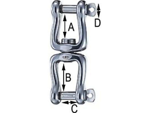 Wichard Stainless Steel Fork - Fork Swivel Self Locking