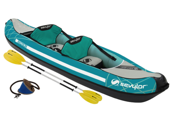 Sevylor Madison Inflatable Kayak Kit - 2 x Kayak Paddles, Foot Pump -  2 Person - 2023 Model - In Stock