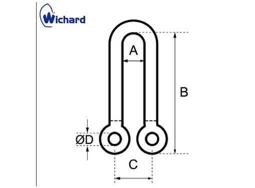 Wichard Flat Eye Strap - To Tension Multihull Trampoline
