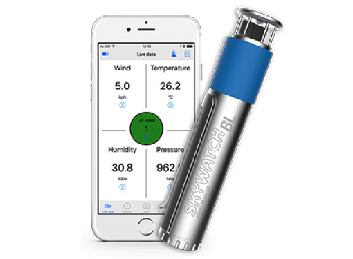 Skywatch BL500 Handheld Wind Meters - Wind, Temp, Humidity, Pressure, UV