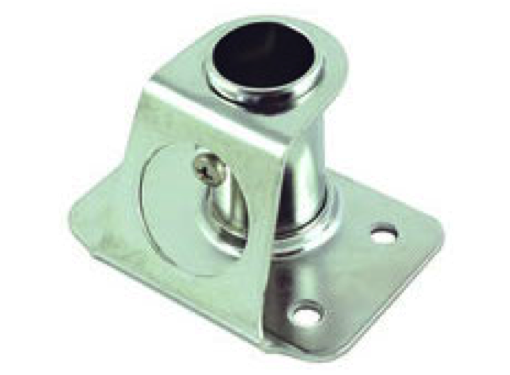 HYE Square Stanchion Base Stainless Steel - 85/90 Degrees
