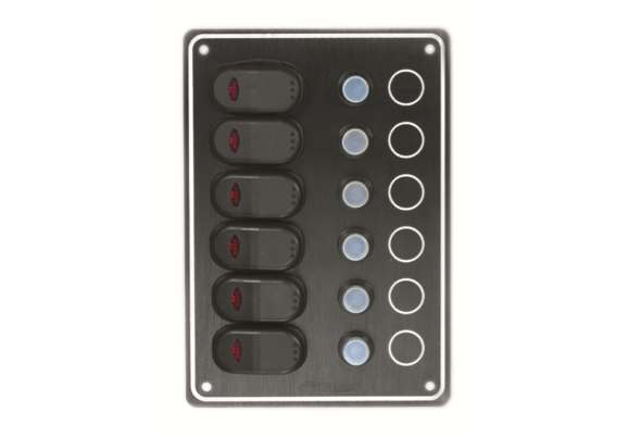 Waterproof Switch Panel 6 Way Circuit Breaker Switch