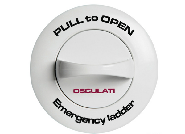 Osculati Recessed 3 - Step Emergency Ladder - Backnut Fixing