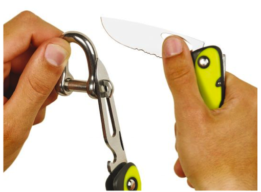 Wichard Offshore Knife Serrated Blade, Shackle Key, Spike - 3 Colours