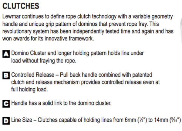 Lewmar DC2 Triple Rope Clutch - 3 Rope Size Options