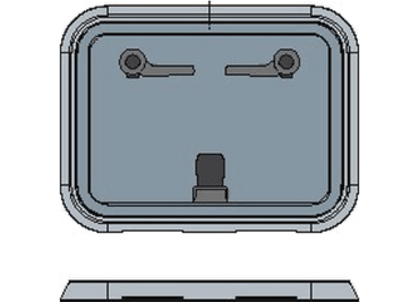 Bainbridge Marine Storm Hatch - Size 60 Flat Base