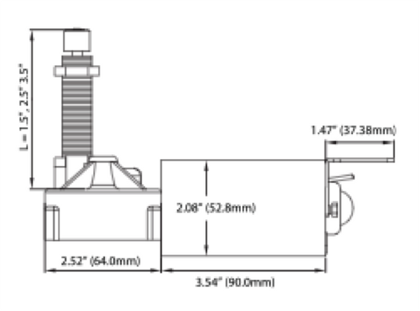 Marinco AFI MRV Wiper Motor 12 or 24V