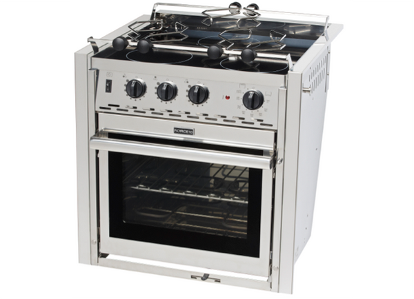 Force 10 3 Burner Electric Gimballed Cookers w/Oven & Grill 120/240V - 3 Models - In Stock